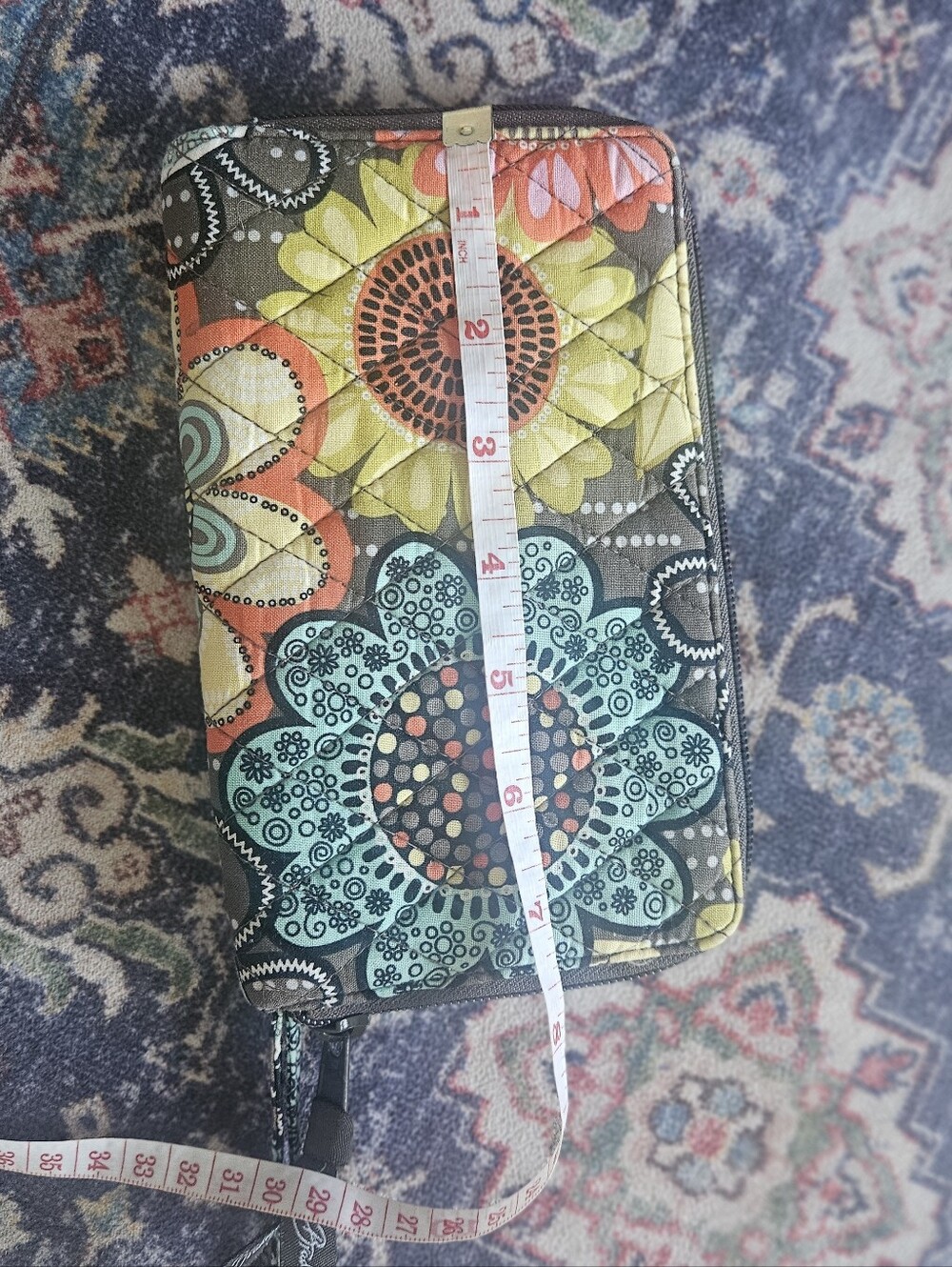 Vera Bradley accordion wallet in the retired Flower Shower pattern - Picture 7 of 7